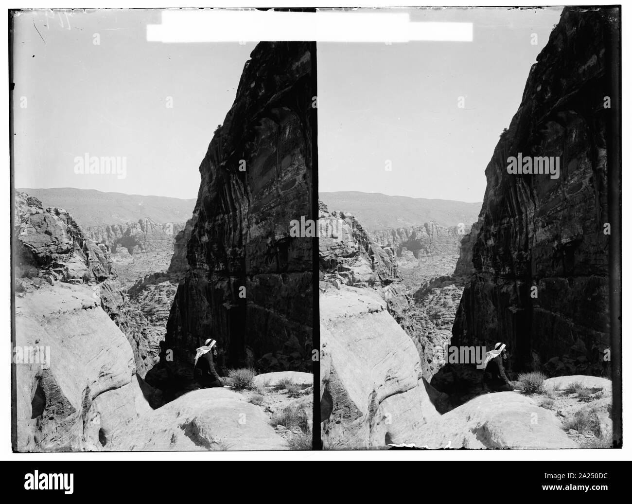 Petra en Transjordanie. Gorges de l'ermitage de la route d'Ed-Deir Banque D'Images