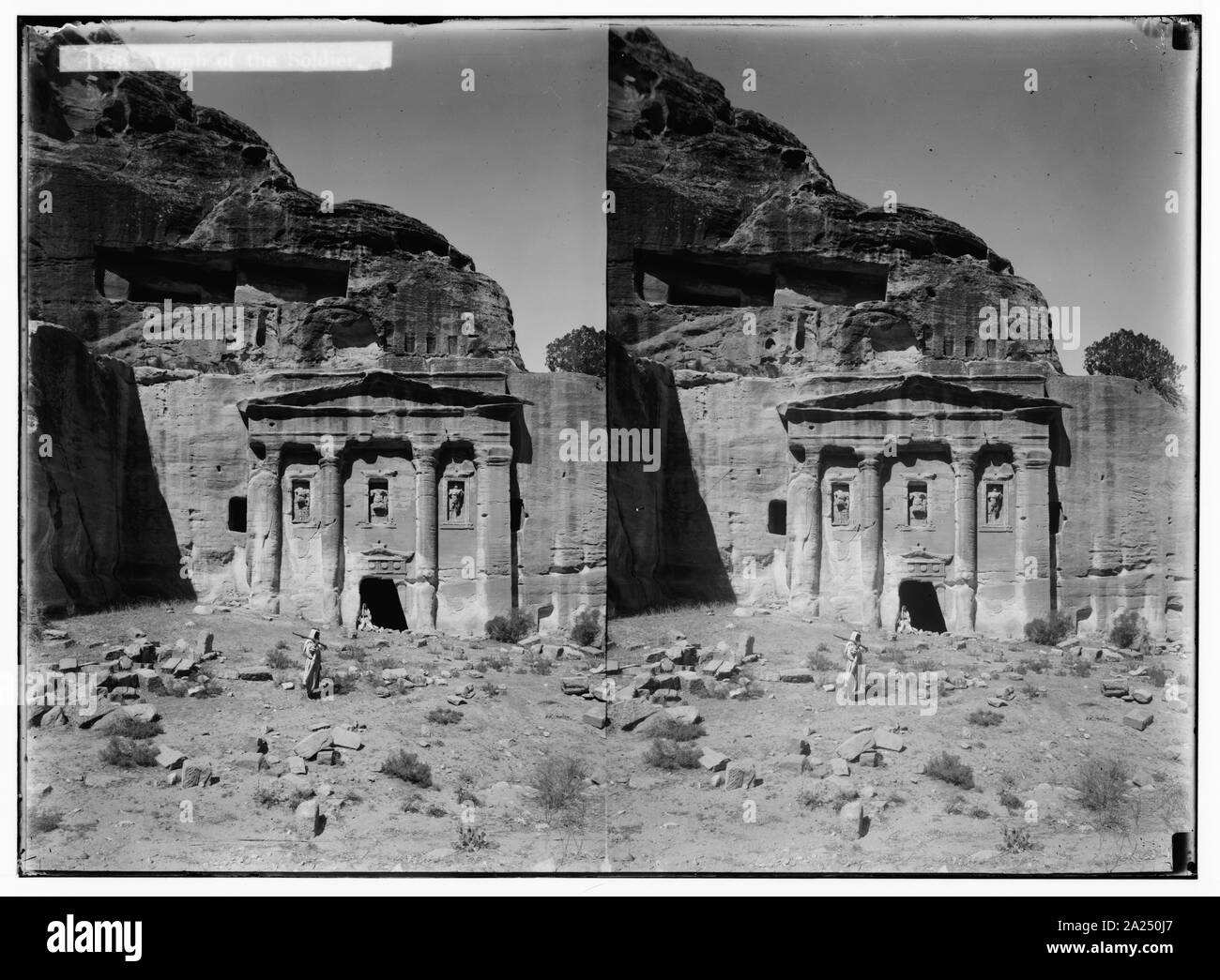 Petra en Transjordanie. Tombe du soldat Banque D'Images
