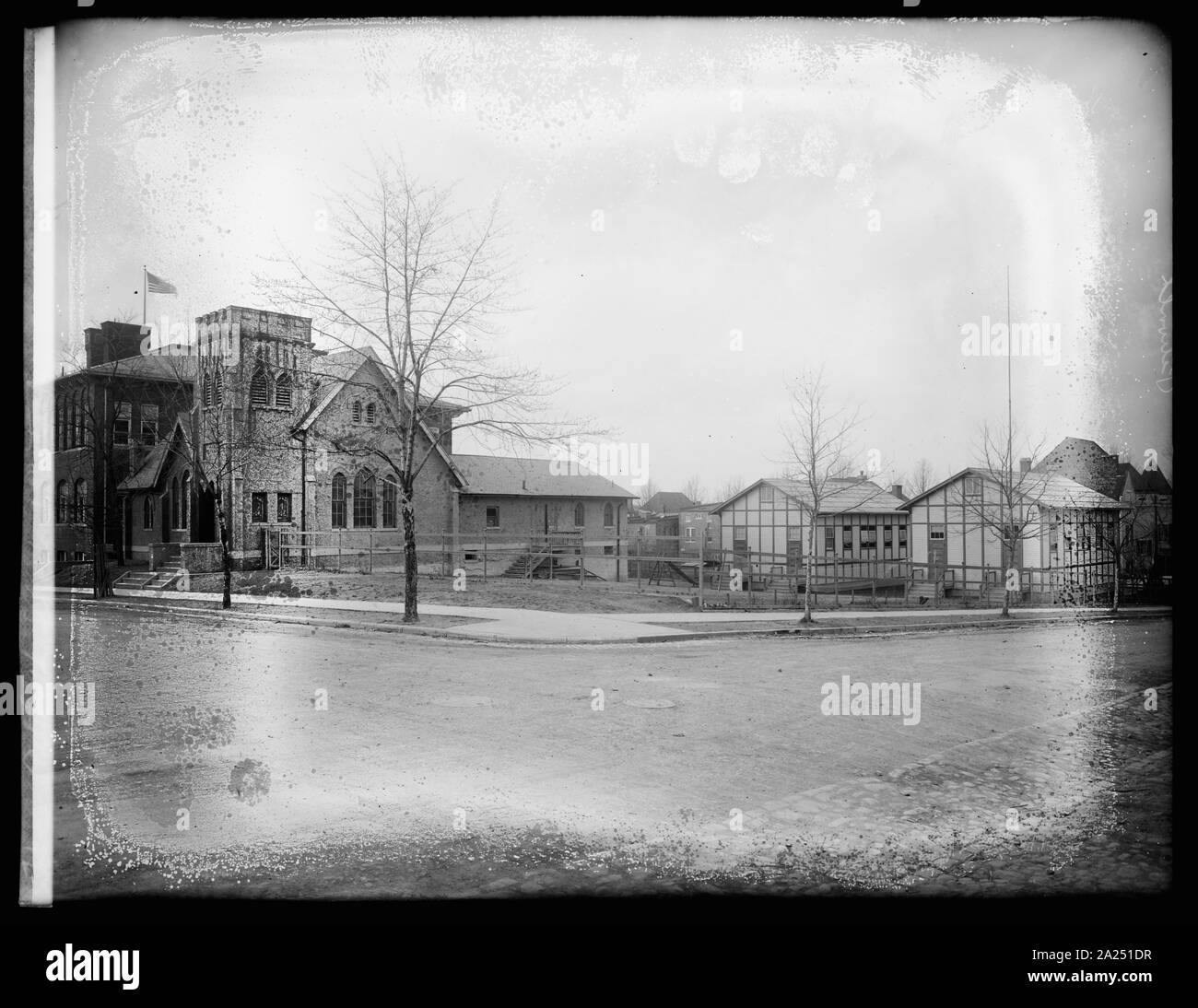 Les écoles de Petworth et portables, Washington, D.C. Banque D'Images