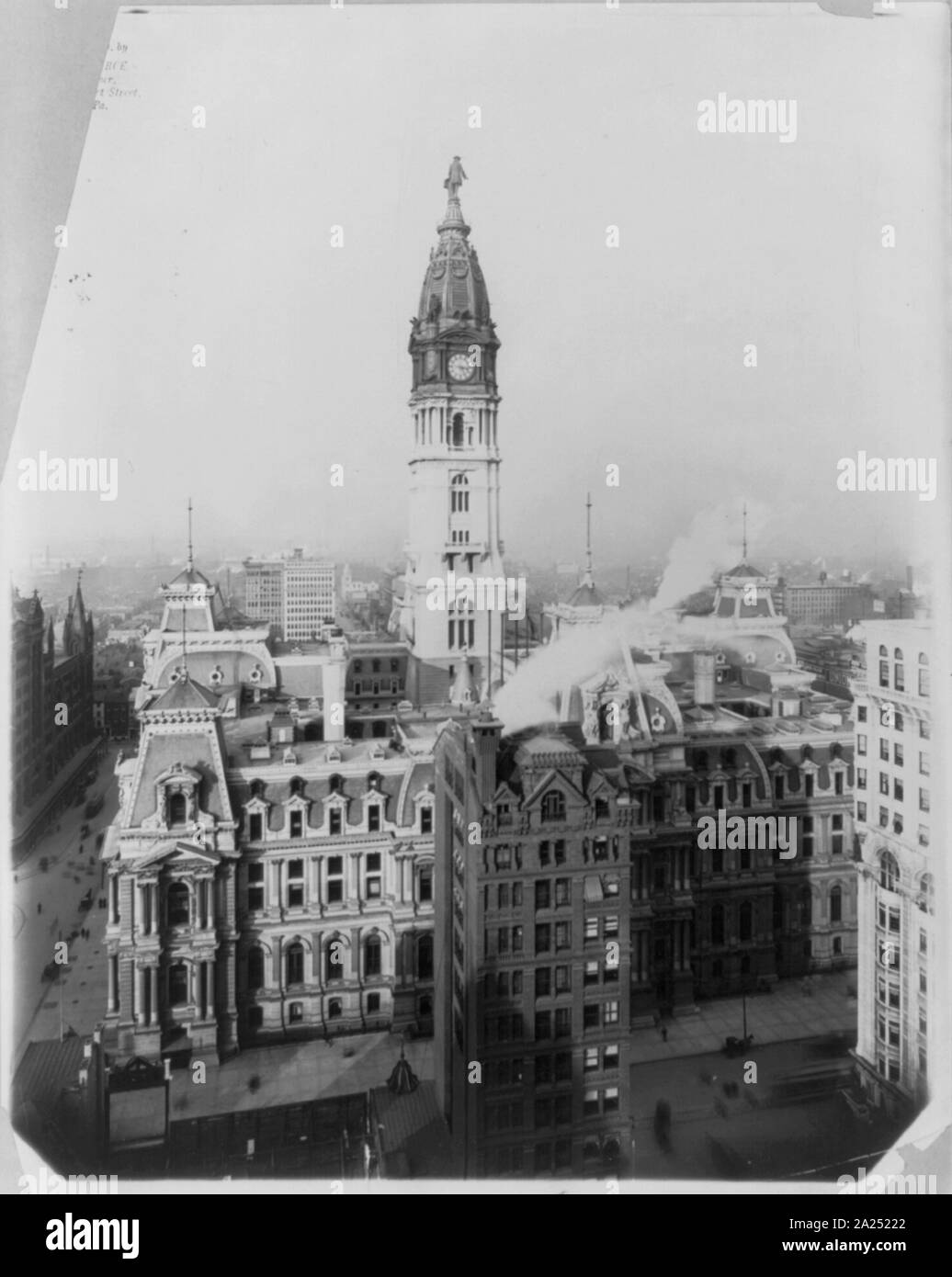 L'Hôtel de ville de Philadelphie, Philadelphia, Pa., extérieur, elevated view Banque D'Images