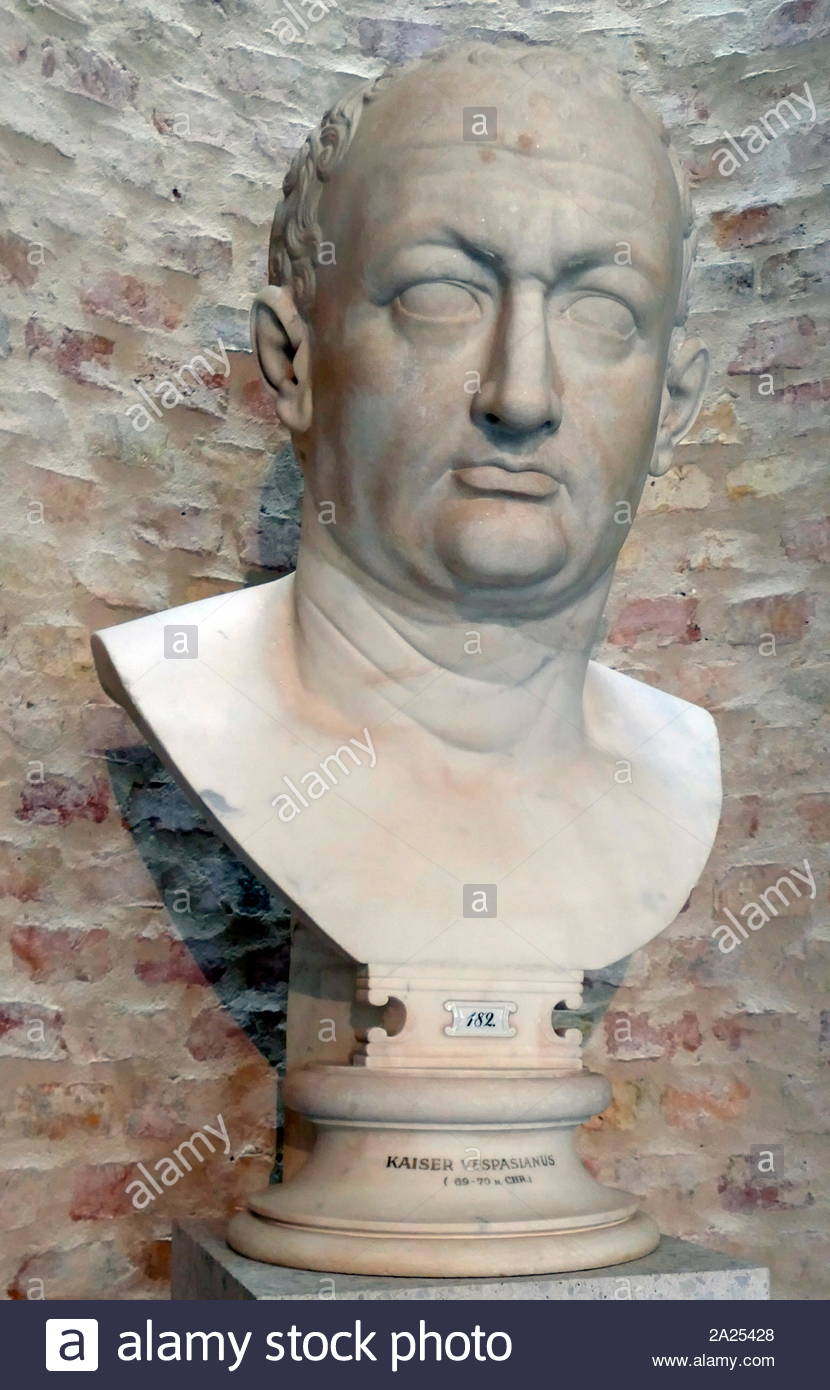Vespasien ( AD 9 - 23 79 AD]), empereur romain de AD 69 à AD 79. Vespasien a fondé la dynastie des Flaviens qui a dirigé l'Empire pendant vingt-sept ans. Banque D'Images