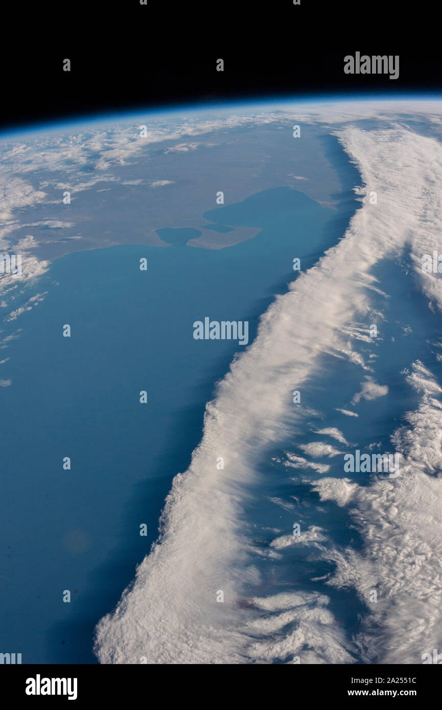 Par l'observation de la terre, de l'expédition 36 de la Station spatiale internationale (ISS) en 2014 Banque D'Images