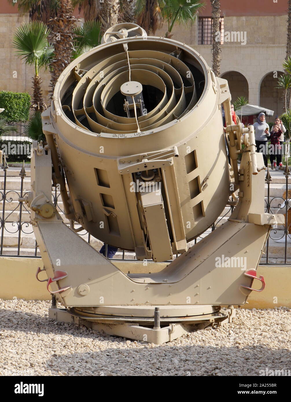 Projecteur anti-aérien britannique, capturé par l'armée égyptienne pendant la guerre de Suez, (campagne), de l'année 1956 Banque D'Images