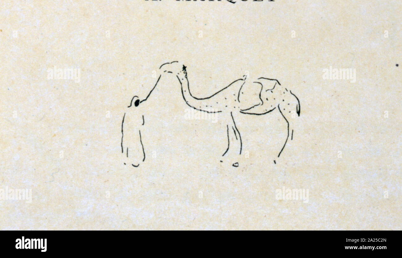 Rider 1925 chameau algérienne par Albert Marquet (1875 - 1947), peintre français, associés à la fauvisme. Au départ, il est devenu l'un des peintre fauve et un ami de toute la vie d'Henri Matisse. Par la suite Marquet peint dans un style plus naturaliste, paysages principalement Banque D'Images