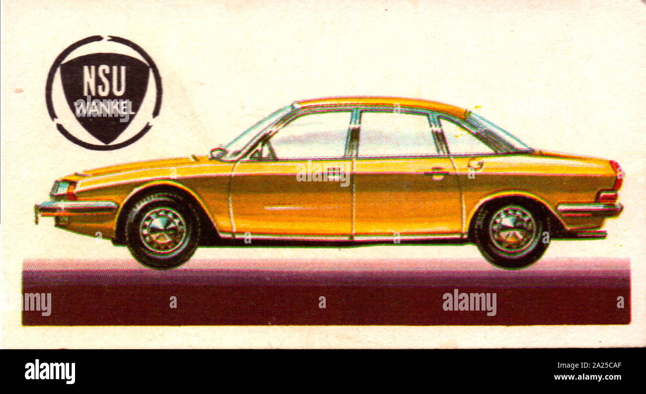 1968 NSU Wankel-Ro 80 était un quatre portes, Berline à moteur avant fabriqués et commercialisés par la firme ouest-allemande NSU de 1967 jusqu'à 1977 Banque D'Images