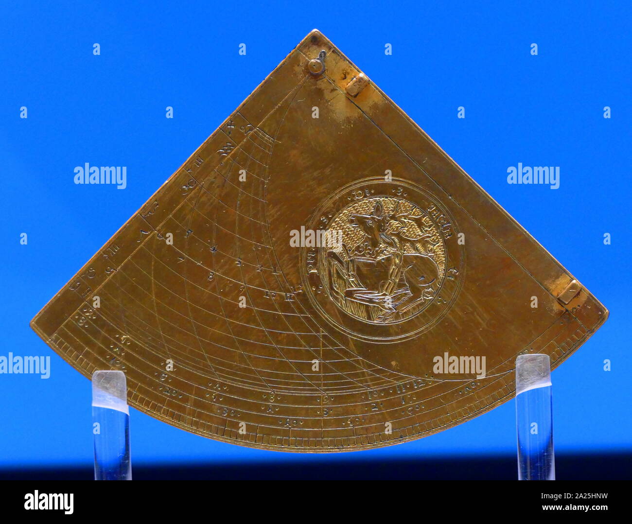 Quadrant de Richard II ; 1399. Utilisé pour dire le temps en mesurant la hauteur du soleil Banque D'Images