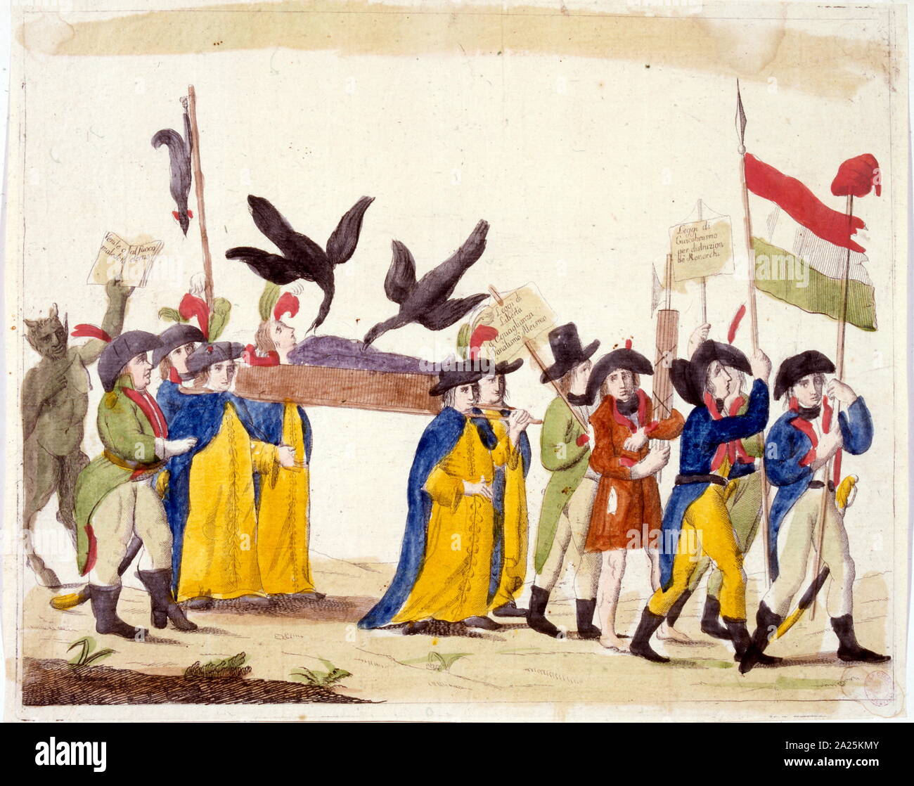 Illustration italienne illustrant la révolution française 1795 Banque D'Images Illustration italienne illustrant la révolution française 1795 Banque D'Images