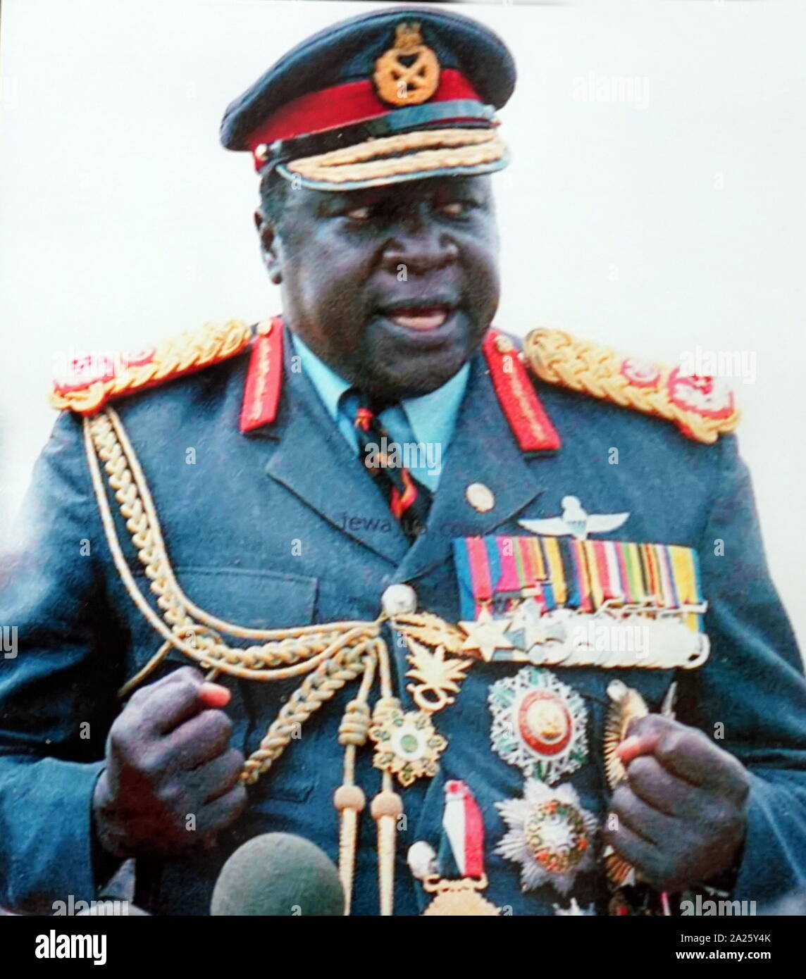 Photographie d'Idi Amin. Idi Amin Dada Oumee (1925-2003) un homme politique  ougandais et officier militaire Photo Stock - Alamy
