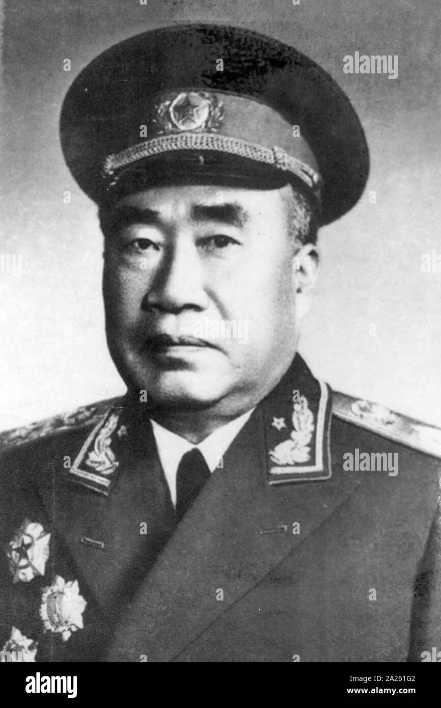 Zhu De (1886 - 1976), général chinois, homme politique, et révolutionnaire du parti communiste de Chine Banque D'Images