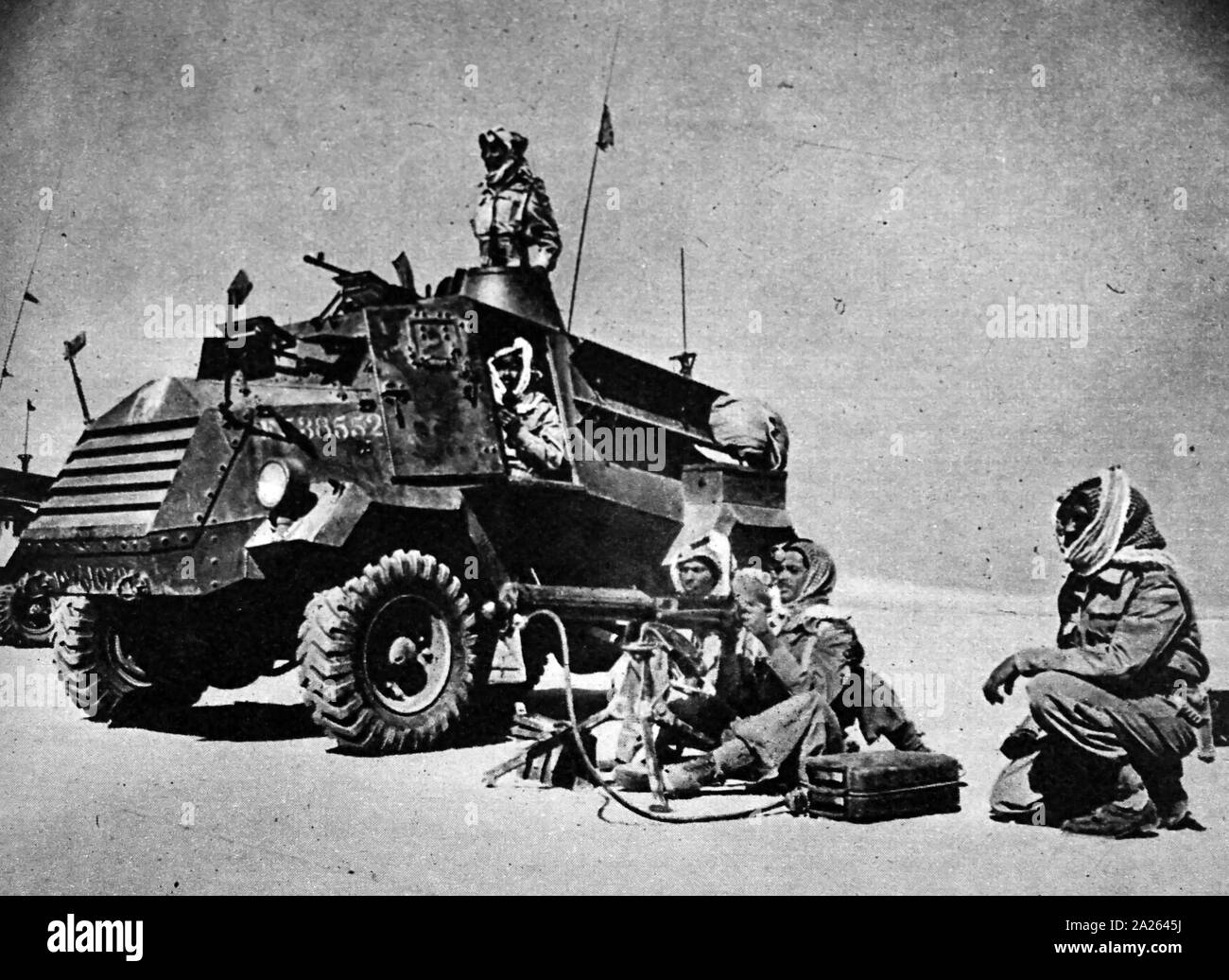 Unité de la Légion arabe 1948. La Légion arabe a été l'armée régulière de la Transjordanie, puis la Jordanie au début du xxe siècle. La Légion arabe a participé activement à la guerre israélo-arabe de 1948. Banque D'Images