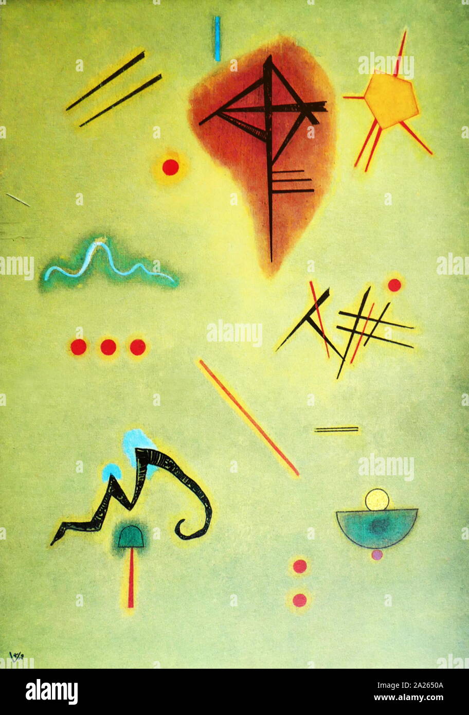 Dans l'isolement" peinture à l'huile sur carton, 1930, par Vassily Kandinsky (1866 - 1944), peintre et théoricien de l'art russe. Kandinsky est généralement reconnu comme le pionnier de l'art abstrait Banque D'Images Dans l'isolement" peinture à l'huile sur carton, 1930, par Vassily Kandinsky (1866 - 1944), peintre et théoricien de l'art russe. Kandinsky est généralement reconnu comme le pionnier de l'art abstrait Banque D'Images