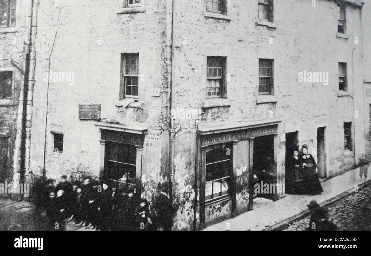 Naissance de J. Allan Pinkerton (1819 - 1884), romans d'espionnage et accédez, mieux connu pour la création de l'agence Pinkerton détective national. Allan Pinkerton est né à Gorbals, Glasgow, Écosse, à William Pinkerton et sa femme, Isobel McQueen, le 25 août 1819 Banque D'Images