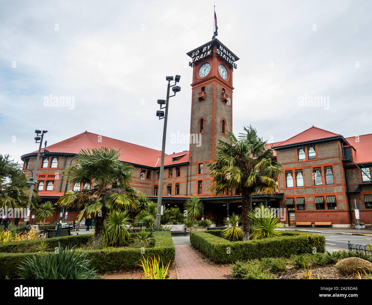 La gare Union, Portland's train depot. Banque D'Images