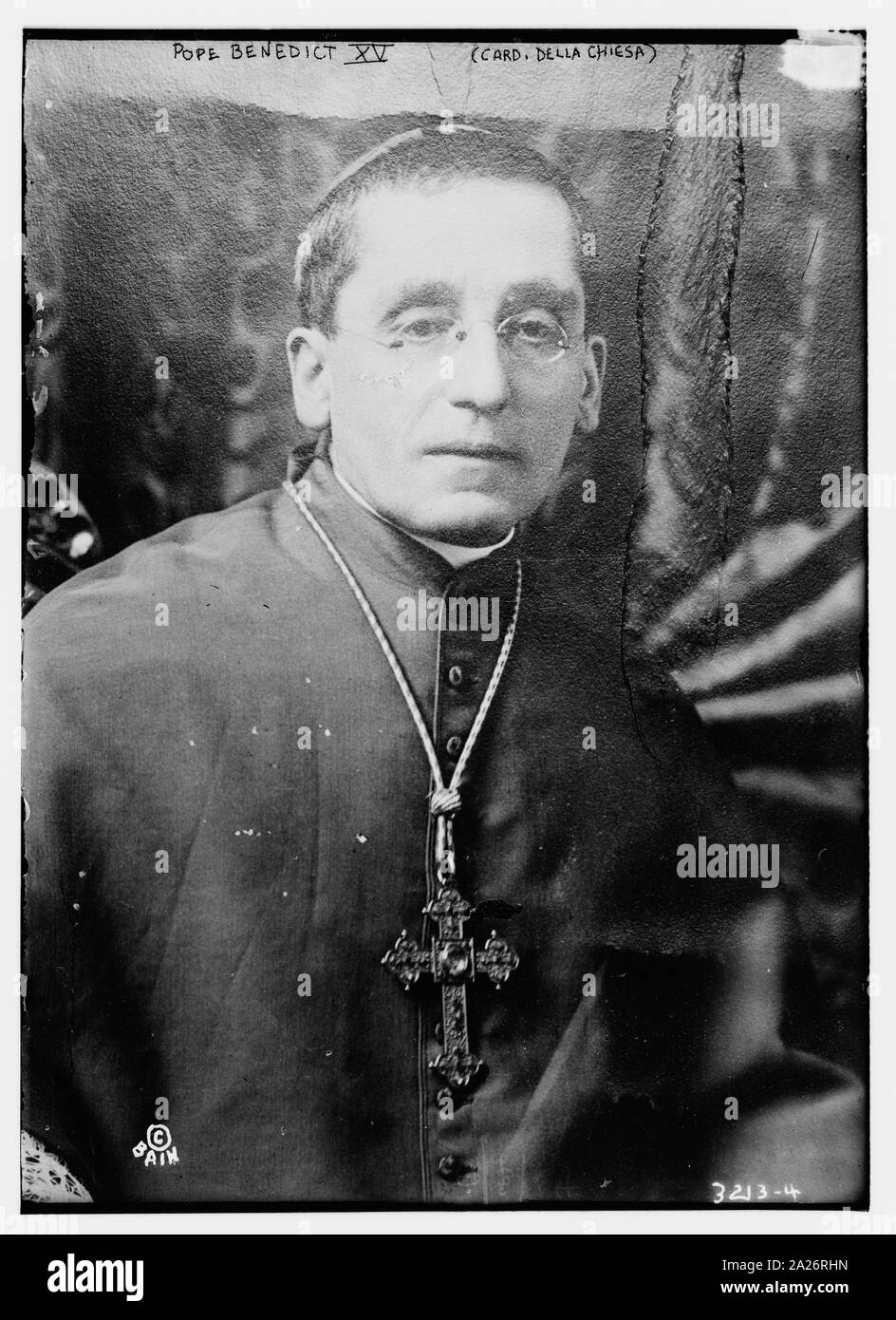 Le Pape Benoît XV (Card. Della Chiesa) RCAC2014697350 Photo Stock - Alamy
