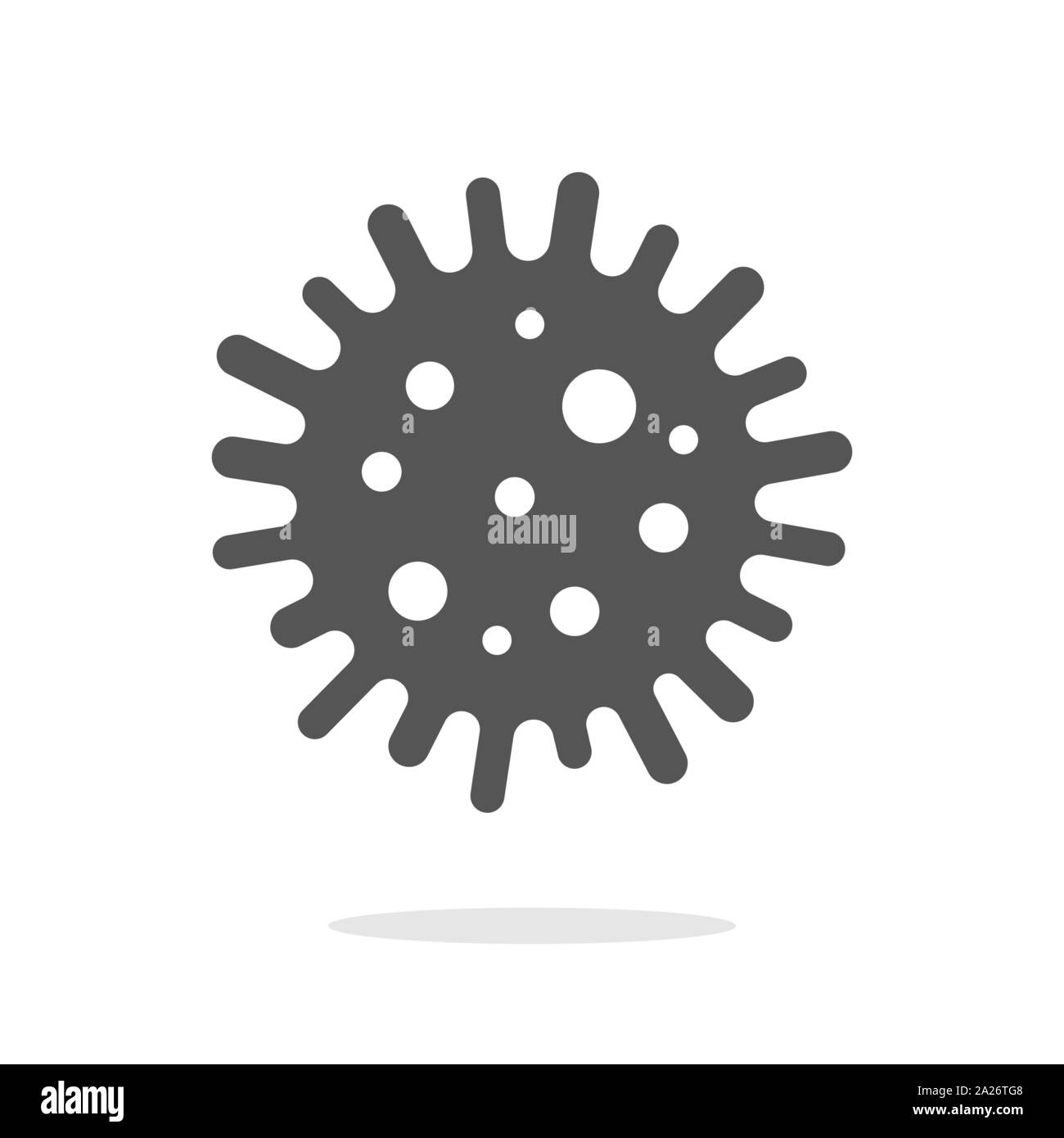 Les bactéries, virus, microbe icône. Les bactéries vecteurs connexion télévision style. L'icône de bactéries Microbe. Les bactéries Microbe vector icône web. EPS 10 Illustration de Vecteur
