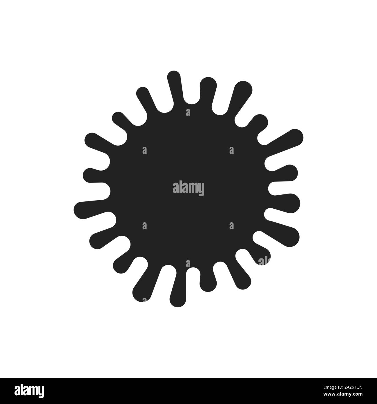 Peinture splash. Blot peinture signe. Couleur noir. Vector EPS 10. Illustration de Vecteur