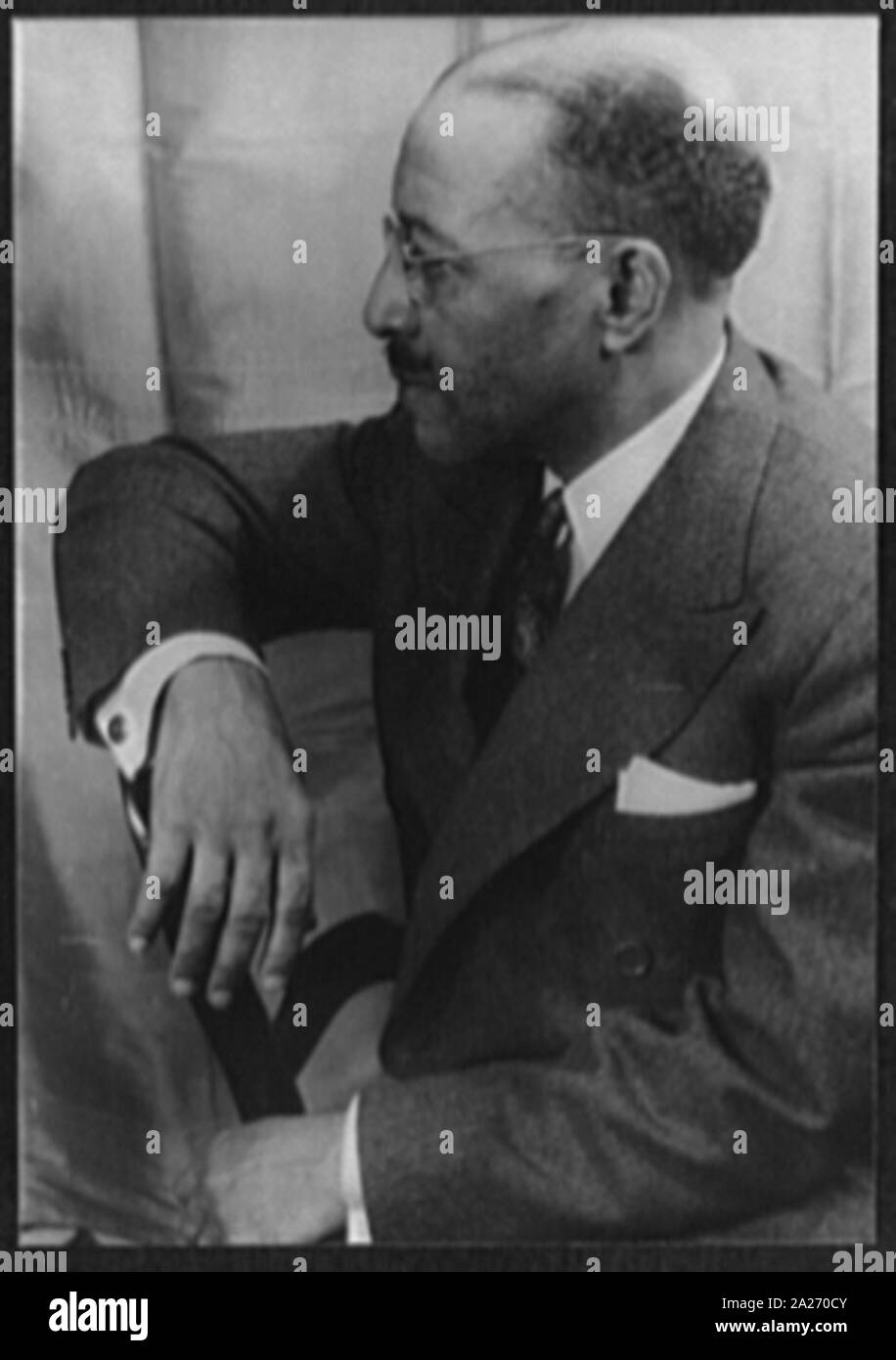 Portrait de Charles S. Johnson Banque D'Images