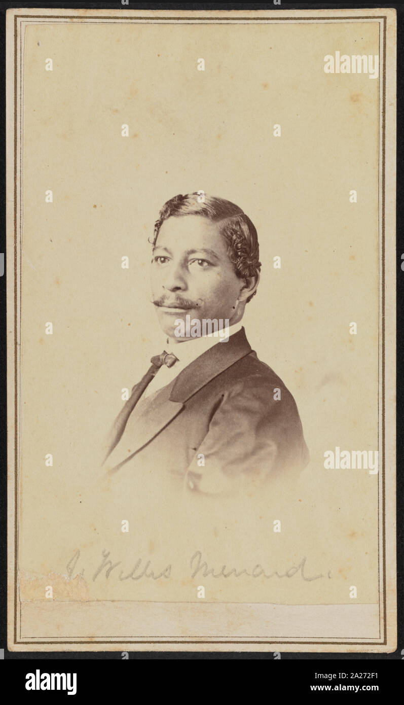 Portrait de John Willis Menard / Swymmer & Leeson, no. 129 Canal Street, New Orleans, Bâtiments Touro Banque D'Images