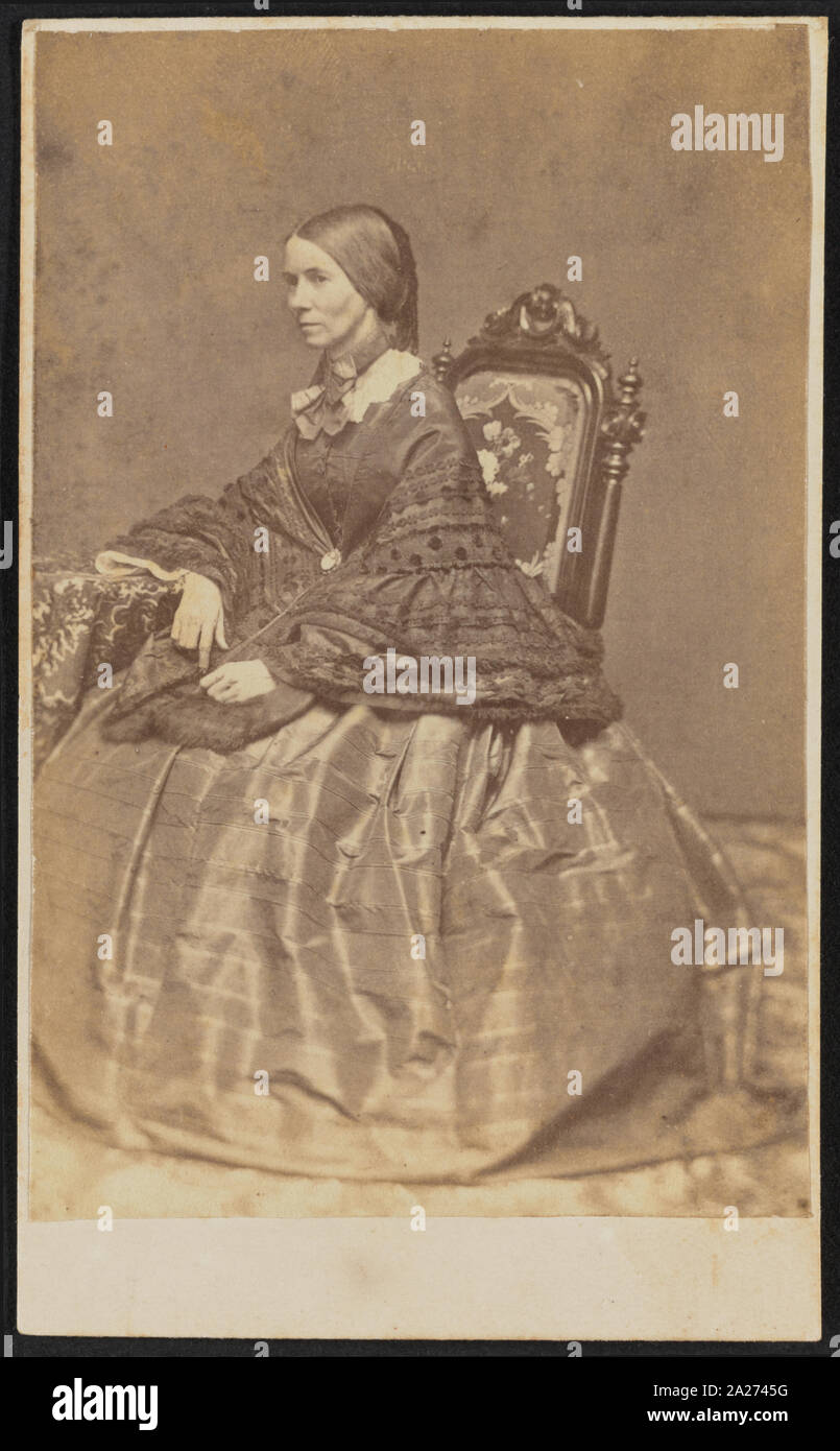 Portrait de Phebe M. Coffin Banque D'Images