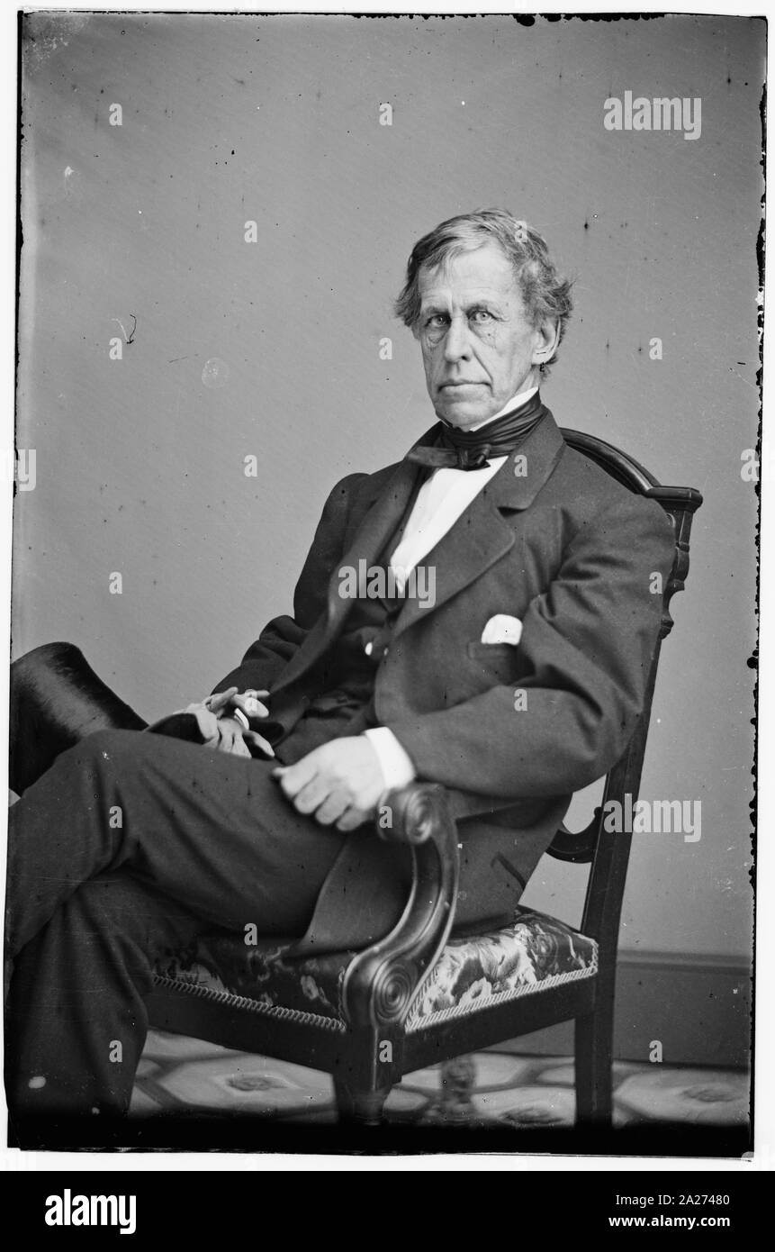 Portrait du Contre-amiral Charles Wilkes, officier de la Marine fédérale Banque D'Images
