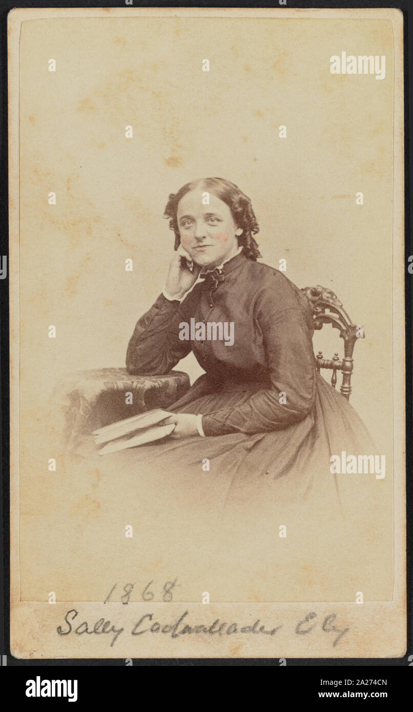 Portrait de Sally Ely Cadwallader / photographié par H.C. Phillips, N.W. cor. Neuvième et de châtaigniers, Philadelphie Sts. Banque D'Images