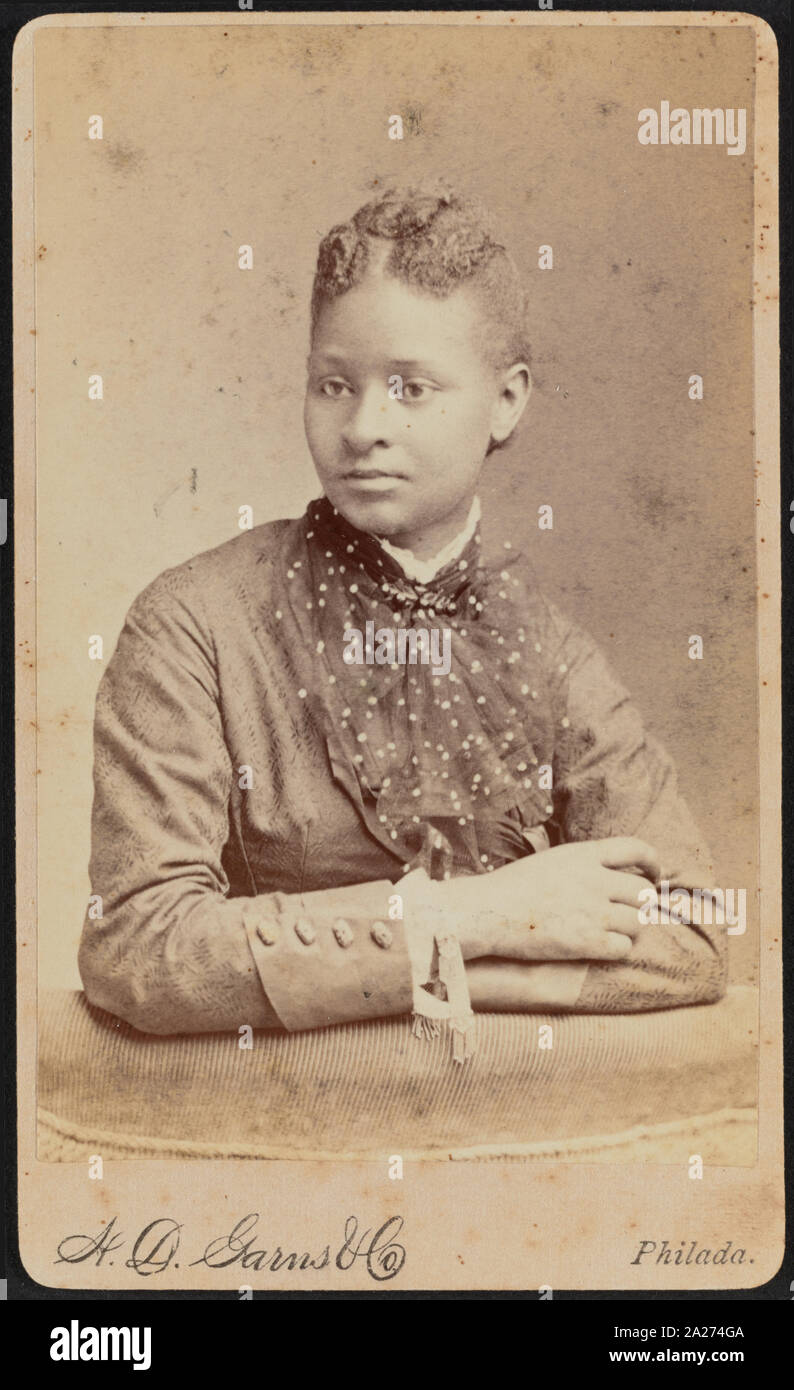 Portrait de Sidney Taliaferro / H.D. Garns & Co., Philada Banque D'Images