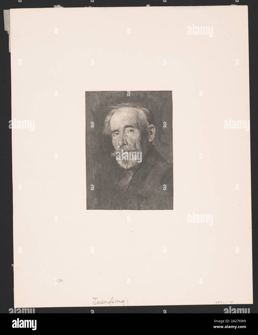 Après l'étude portrait Strobridge Banque D'Images