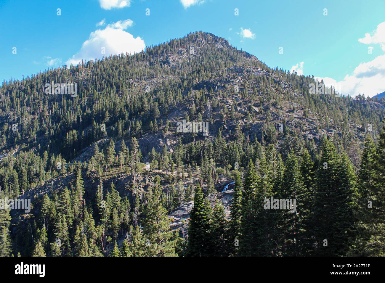 Eagle Falls dans la région de Emerald Bay State Park, Lake Tahoe, California Banque D'Images