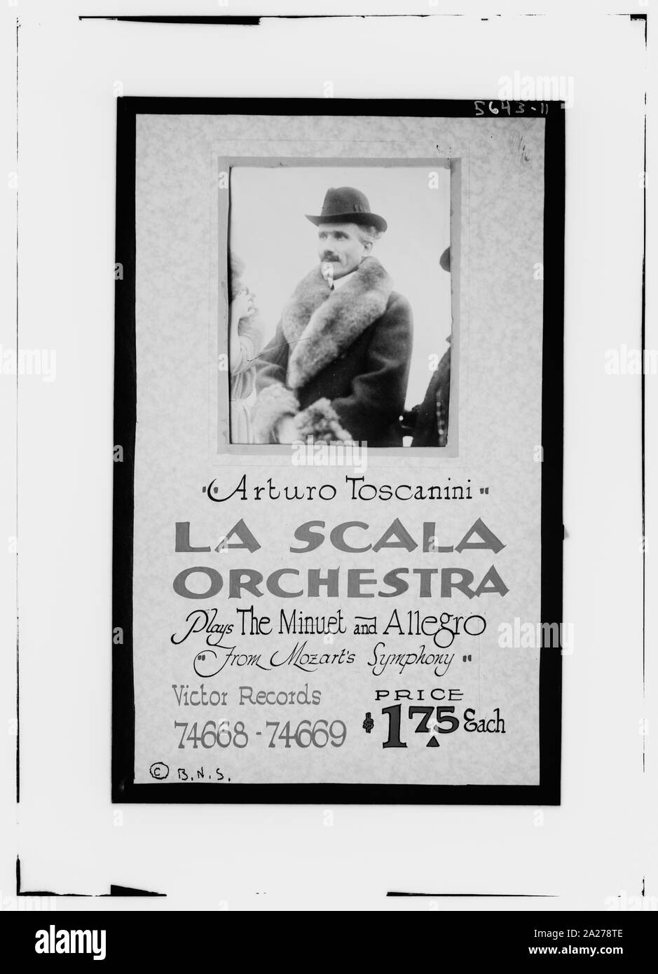 Poster : Toscanini Banque D'Images
