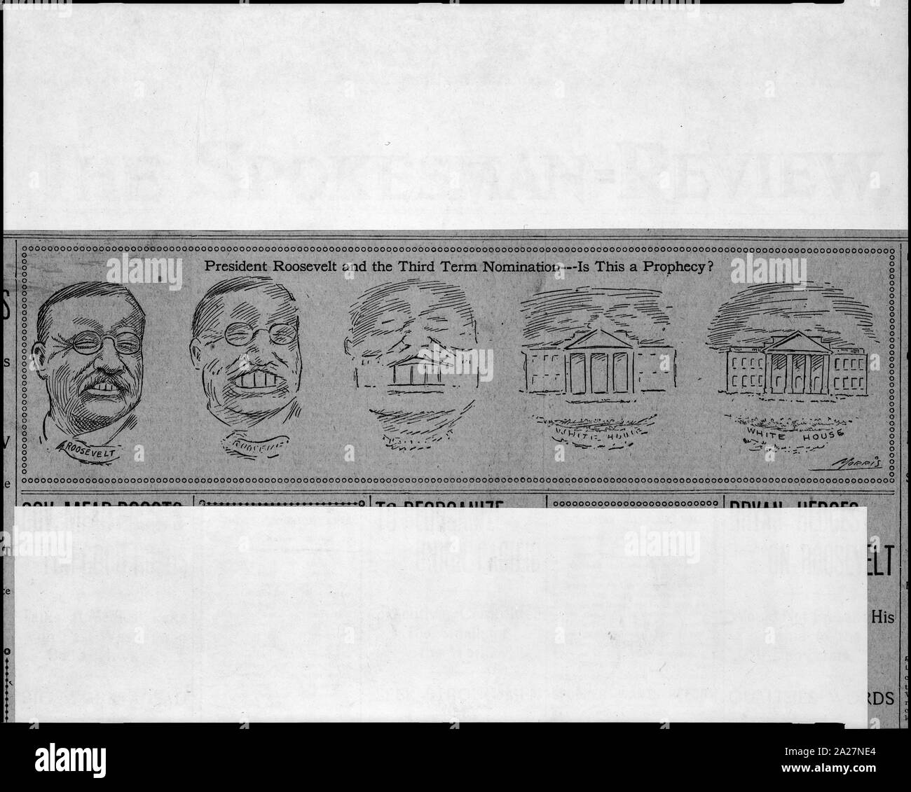 Le président Roosevelt et le troisième terme nomination - est-ce une prophétie / Morris. Banque D'Images