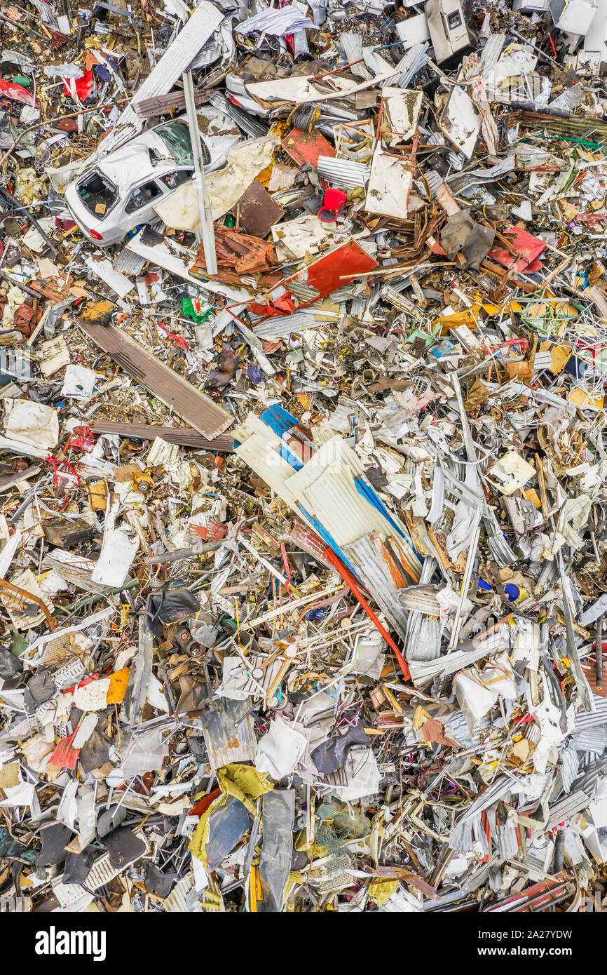 Metal recylcing centre, Islande Banque D'Images