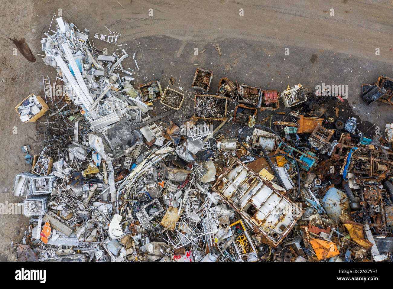 Metal recylcing centre, Islande Banque D'Images