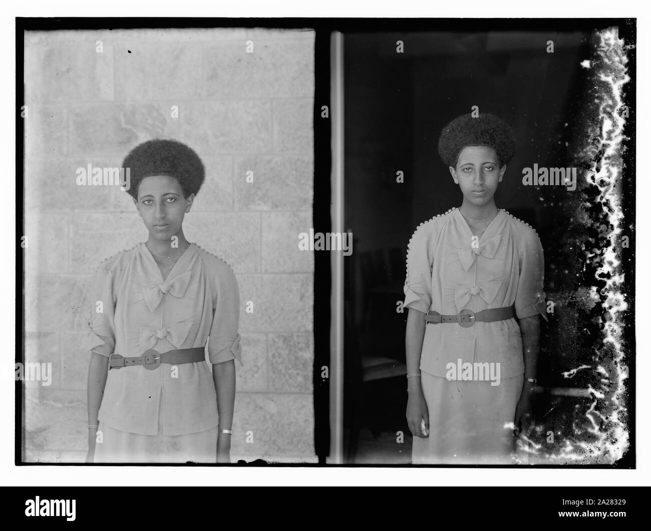 La princesse Tsehay Haile Selassie (Sahay Haylaselase), fille de l'Empereur Hailé Sélassié d'Ethiopie, Jérusalem Banque D'Images