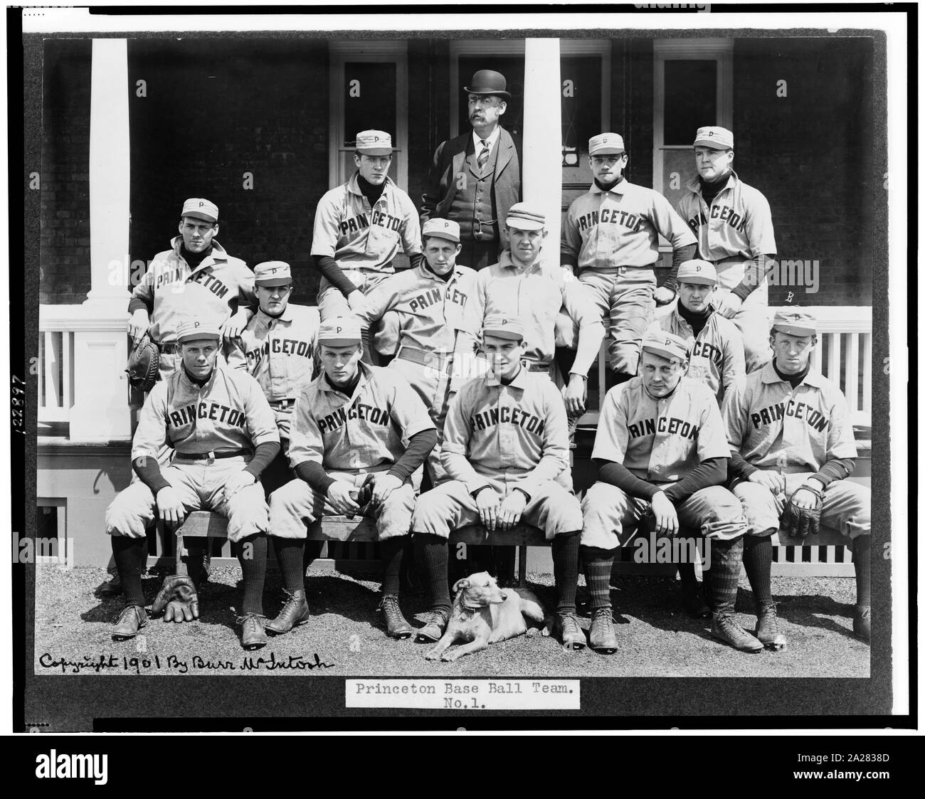 L'équipe de baseball de Princeton Banque D'Images