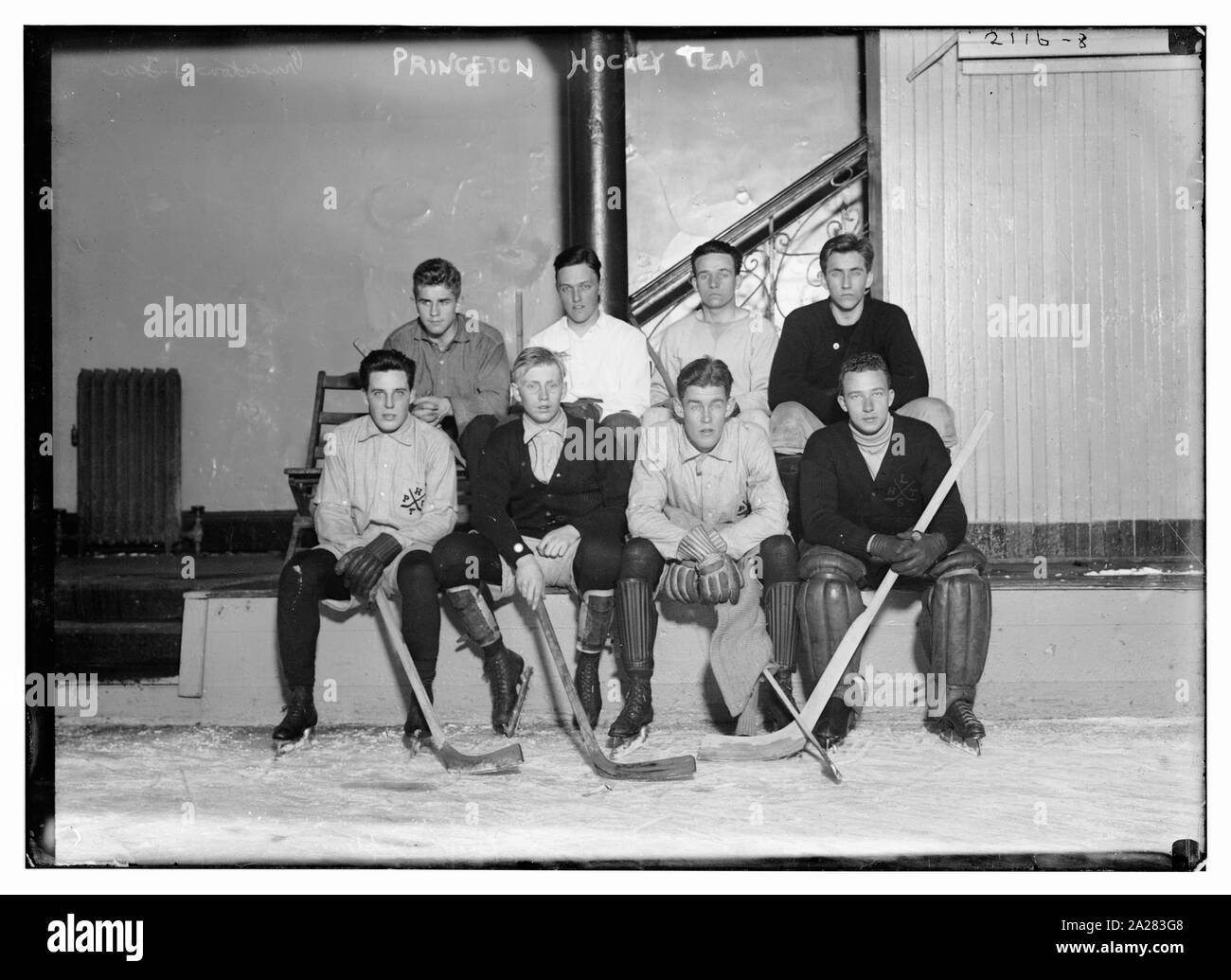 L'équipe de hockey de Princeton Banque D'Images