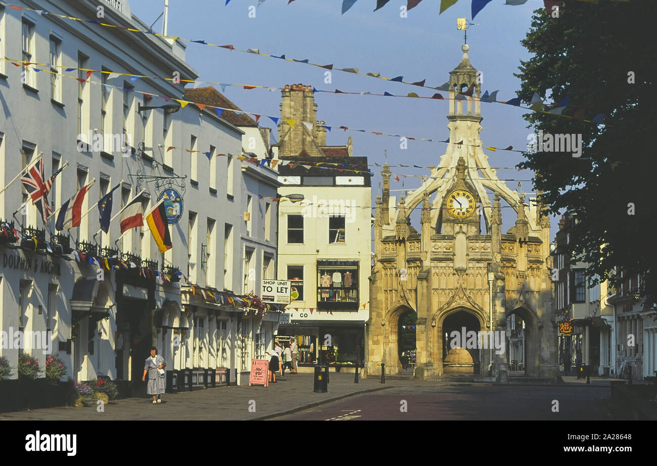 Croix de Chichester, West Sussex, Angleterre, Royaume-Uni. Circa 1980 Banque D'Images