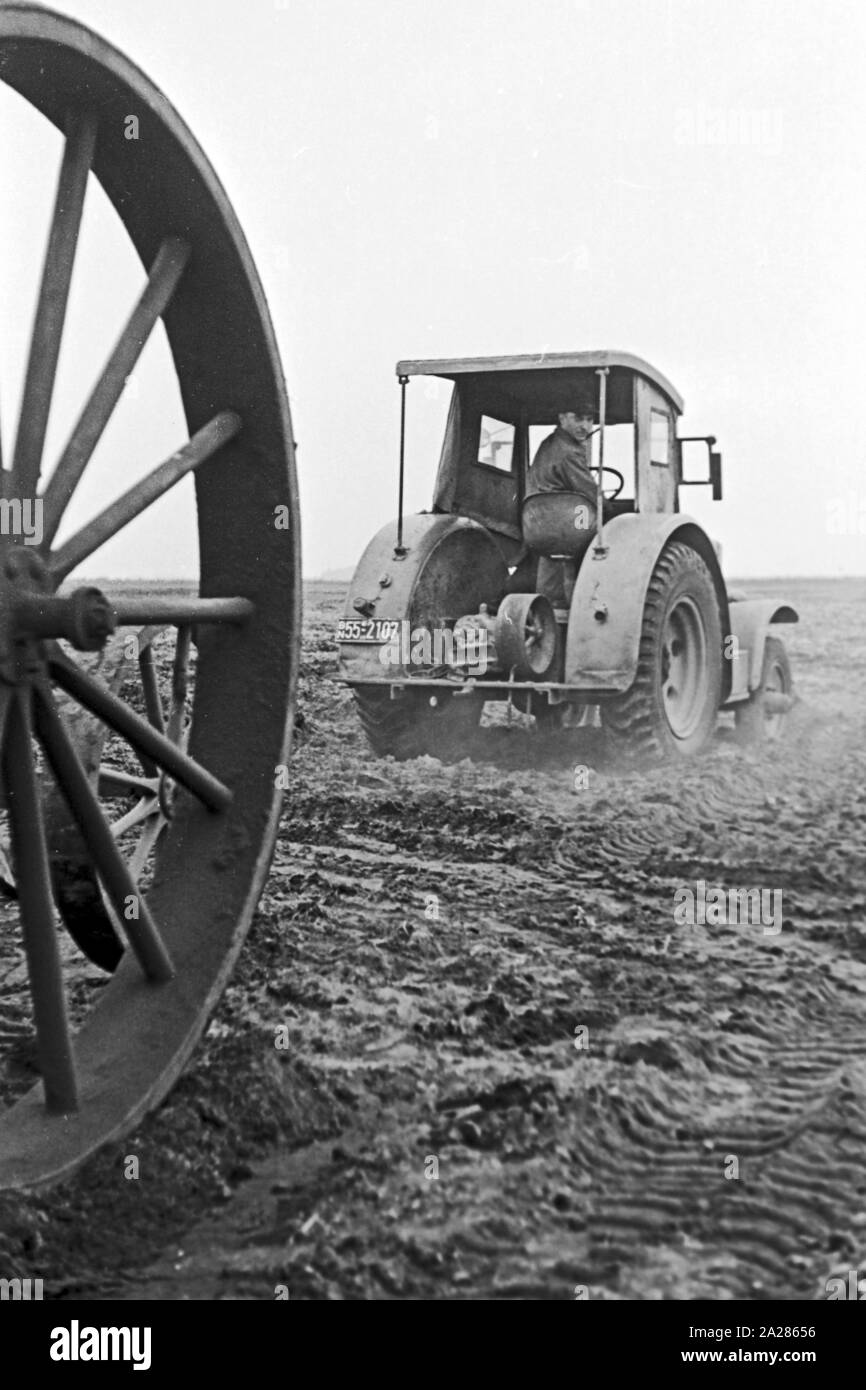 Torfgewinnung im Emsland, 1945 -1949. L'extraction de la tourbe dans la région d'Ems, 1945-1949. Banque D'Images