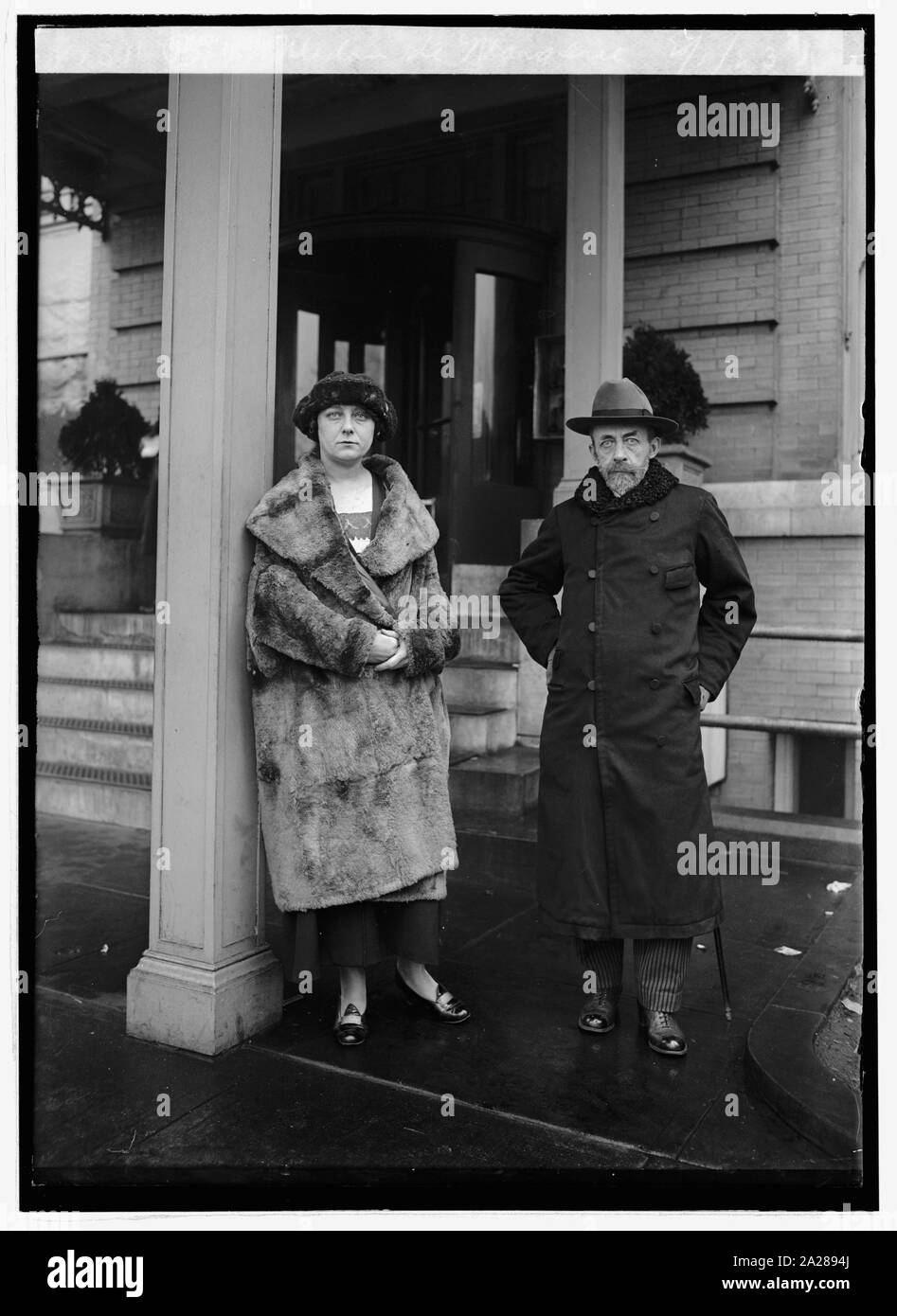 M. et Madame de Margerie, 2/1/23 Banque D'Images