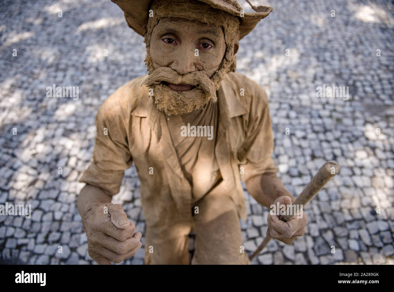 Artiste de rue à Belem do Para rues Banque D'Images