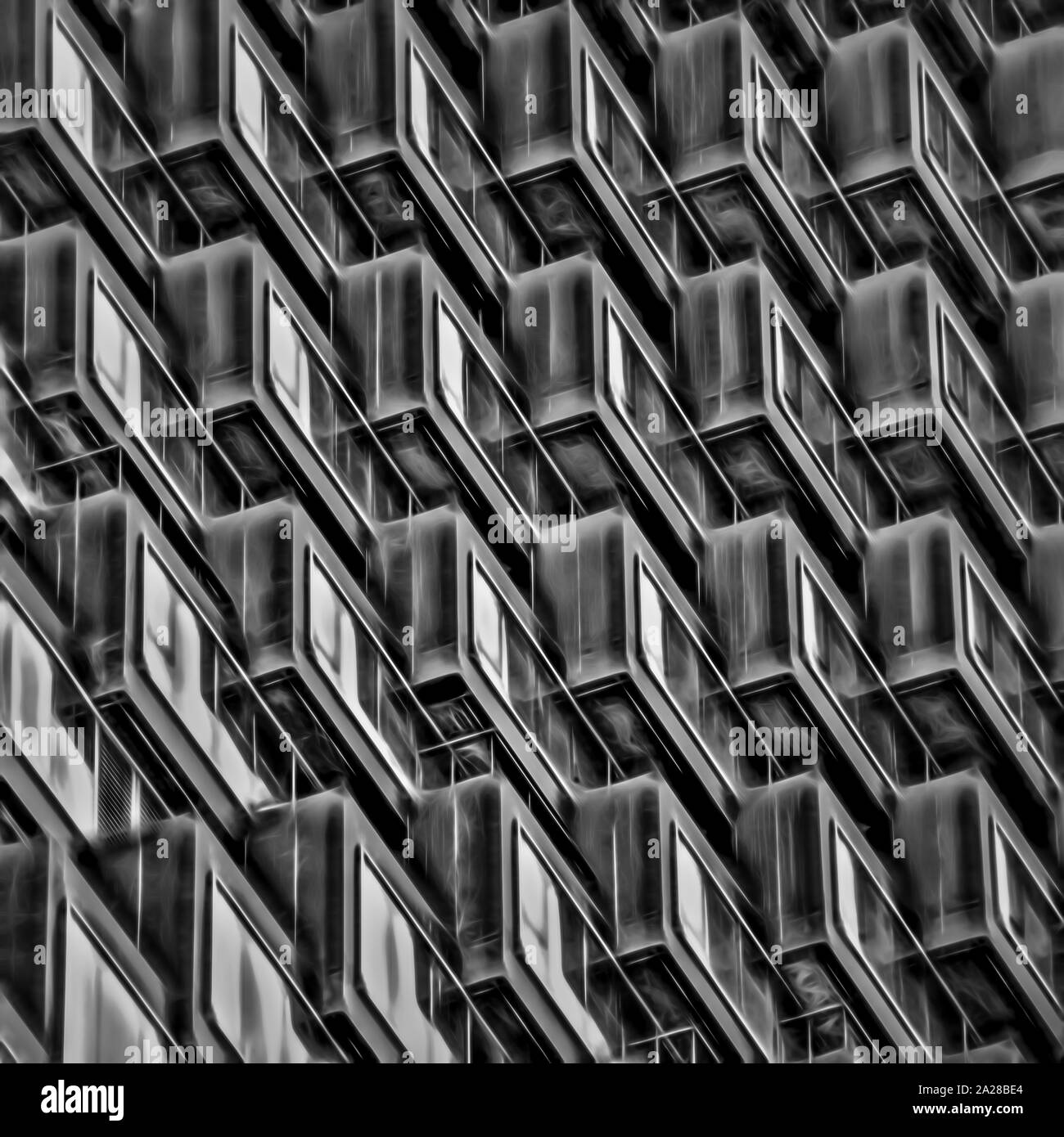 Skyskcraper Windows Banque D'Images