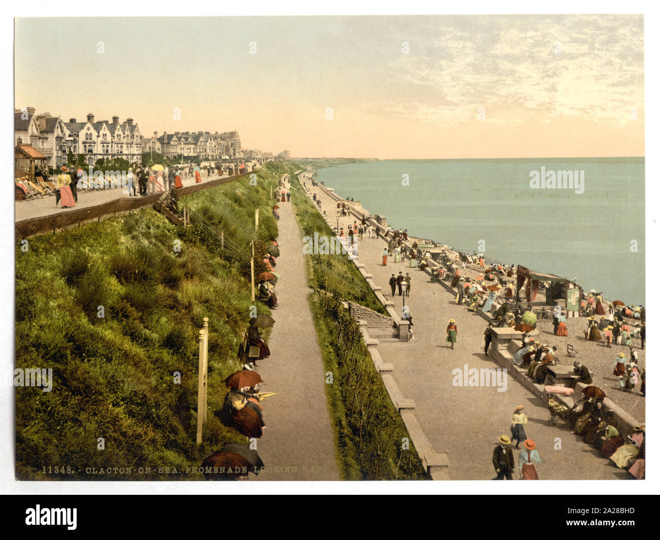 Promenade à la east, Clacton-on-Sea, Angleterre ; impression no. 11348. ; Banque D'Images