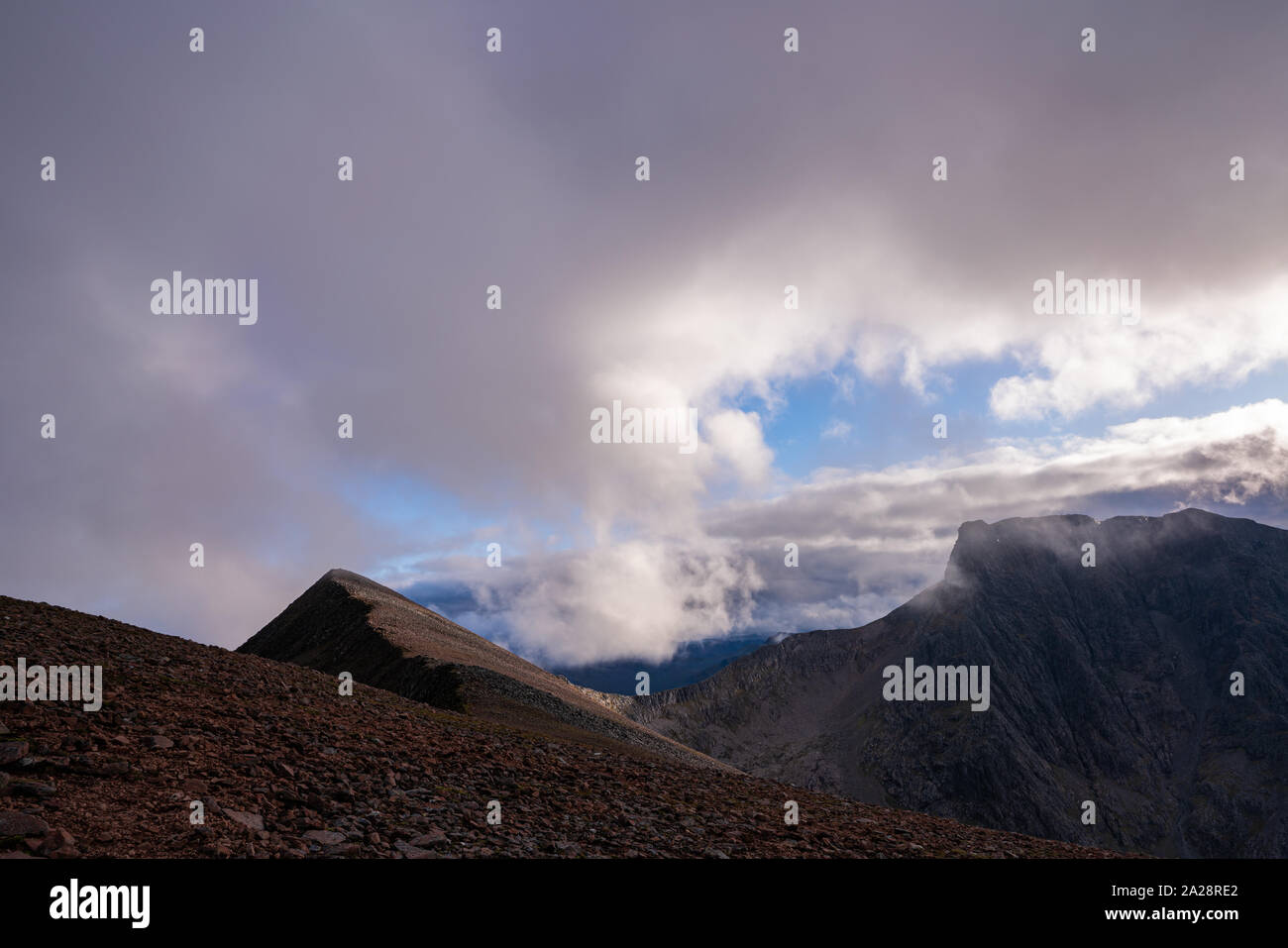 Ben Nevis et Carn Mor Dearg Arete Banque D'Images