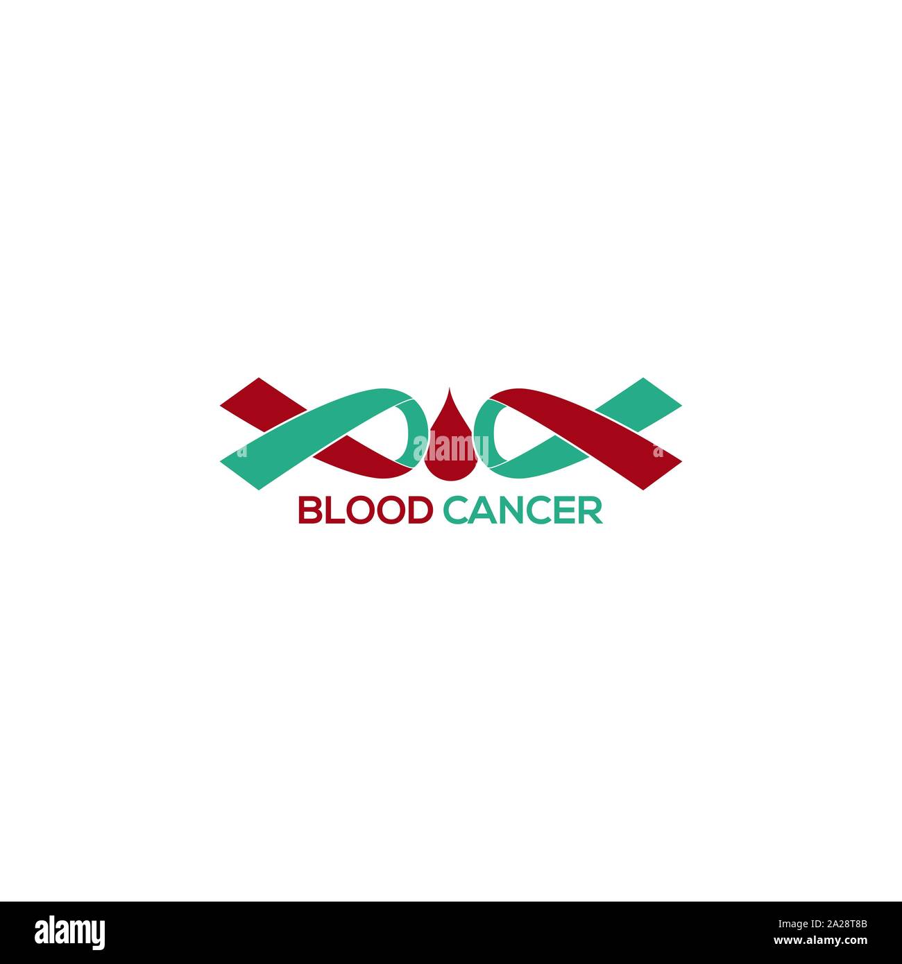 Modèle de conception de l'icône vecteur du cancer. Conception de logo d'un cancer du sang. Illustration de Vecteur