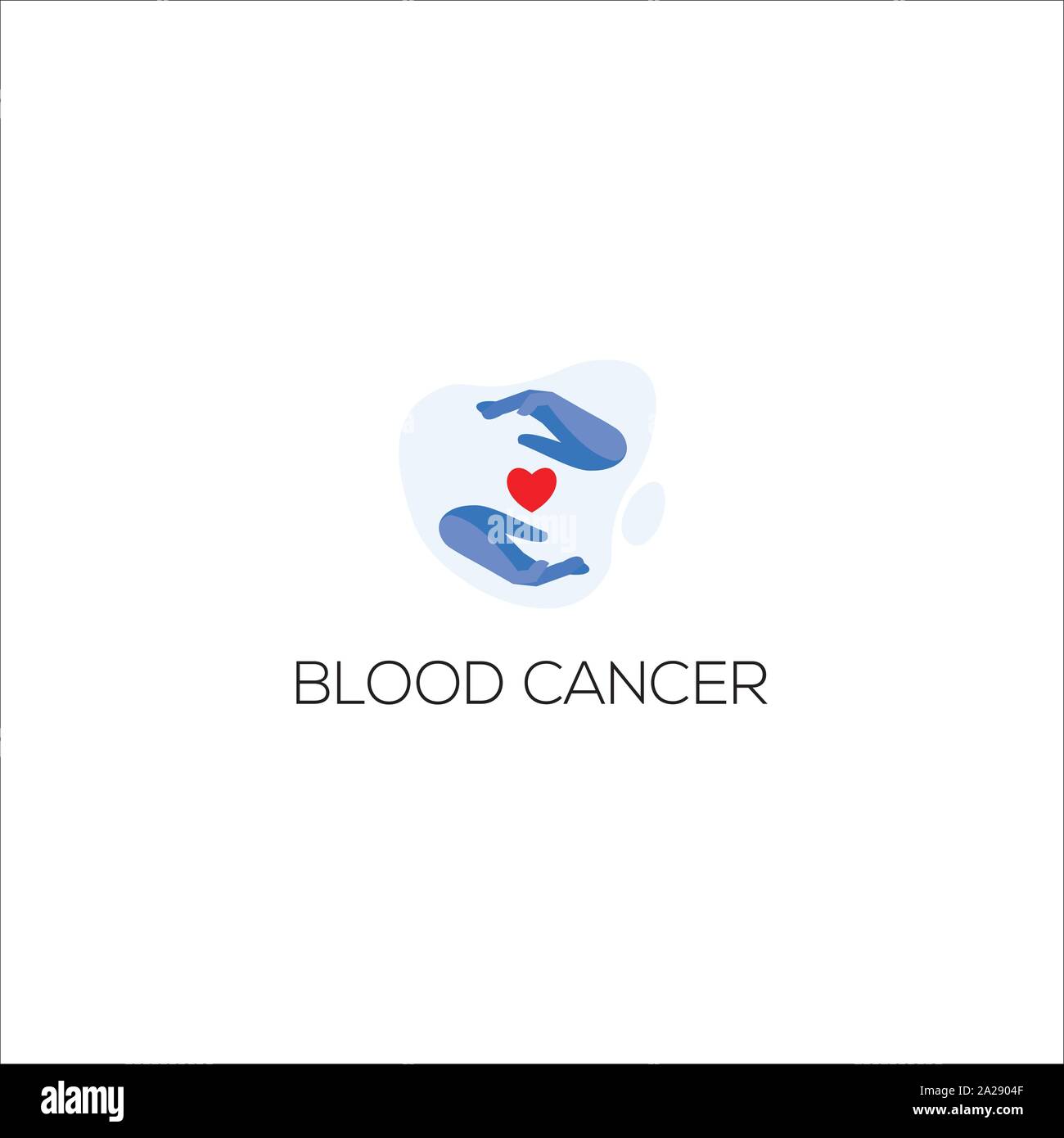 Modèle de conception de l'icône vecteur du cancer. Conception de logo d'un cancer du sang. Illustration de Vecteur