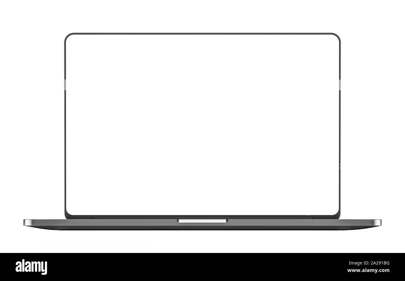 Modèle portable isolé sur blanc. Immersive. Banque D'Images