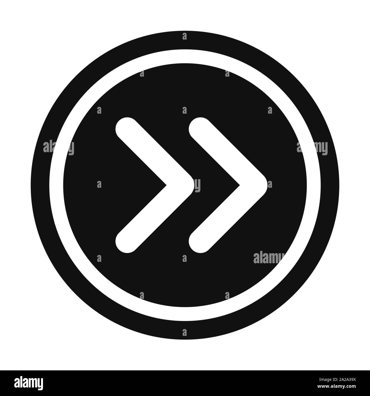 L'icône flèche blanche en cercle. Site Web, interface utilisateur. Les ...