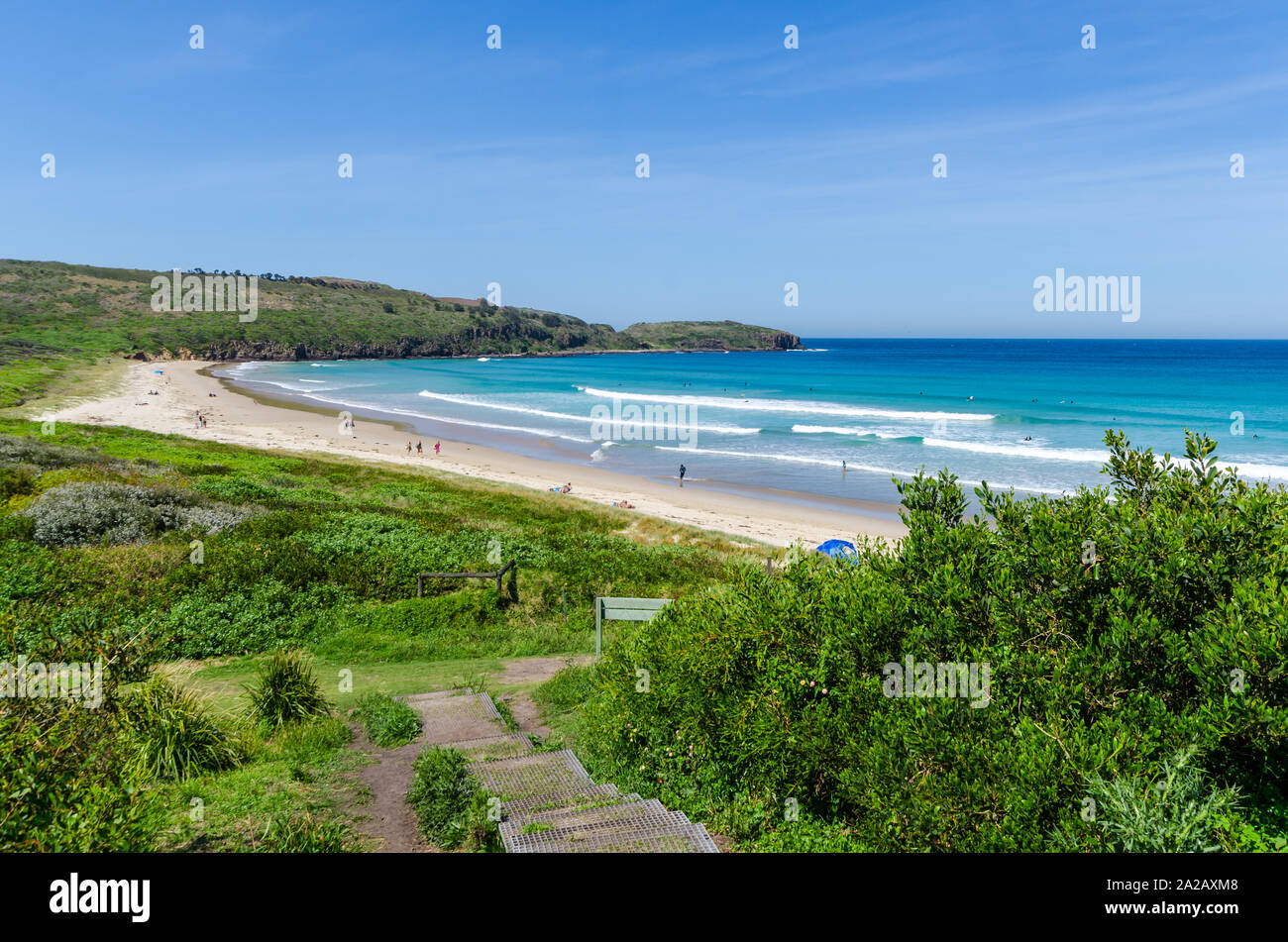 La plage, Killalea Réserver Péruwelz New South Wales Australie Banque D'Images