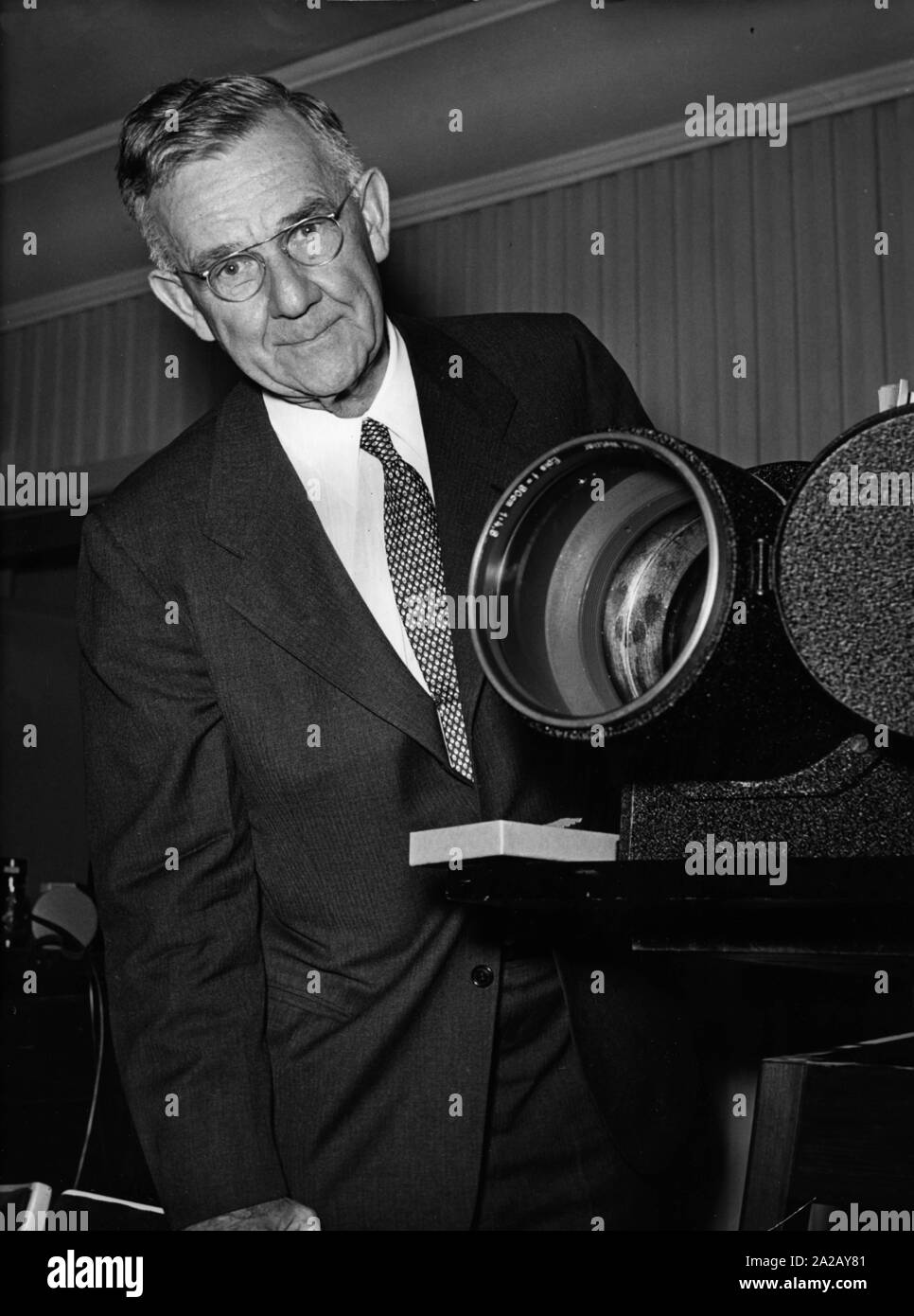 Le professeur George Hoyt Whipple, pathologiste américain, a reçu le Prix Nobel de médecine 1934. Banque D'Images