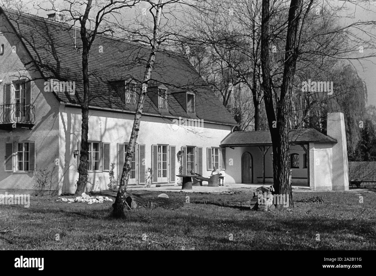 La résidence de l'actrice Maria Schell. Austrian-Swiss Banque D'Images