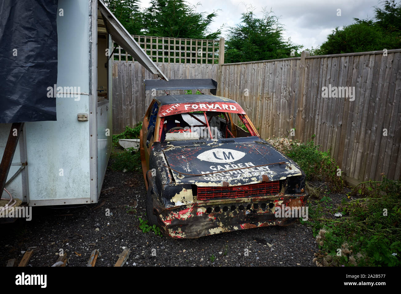 Le Stock Car Banque D'Images